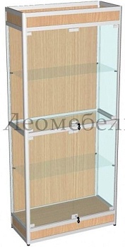 ВА-401-Д Витрина из алюминиевого профиля с подиумом цвет Дуб сонома